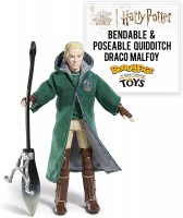 Figurita Harry Potter Bendyfigs Draco Malfoy Quidditch Figura Flexible 19cm