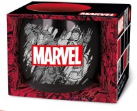Taza cerámica globe 380ml Marvel pattern (caja regalo)