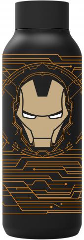 Bot.termo inox black 510ml iron man