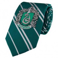 Corbata infantil Slytherin logo tejido (Harry Potter)