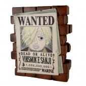 Hucha onepiece affiche wanted sanji