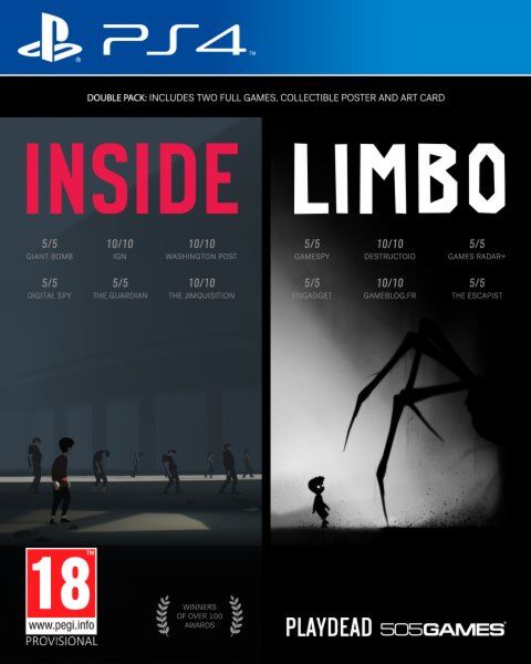 INSIDE + LIMBO DOUBLE PACK - PS4 OK