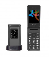 [262642] Teléfono Qubo X-28BKC Negro 2,8+1,77 Base