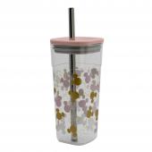 [263383] Disney - Vaso - Acrilico Cube Con Pajita 540 Ml Mickey
