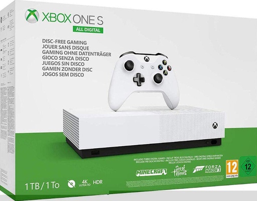 [154220] CONSOLA XBOX ONE S ALL DIGITAL